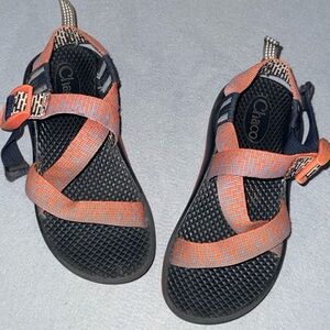 Chaco Kids Sandals - Orange and Black